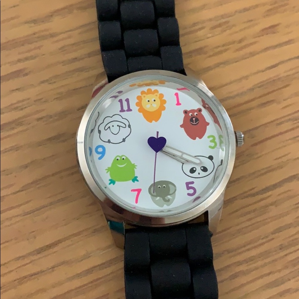 Justice Silicon Animal Face Watch